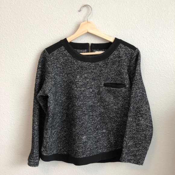 Madewell Sweaters - Black and gray wool pullover